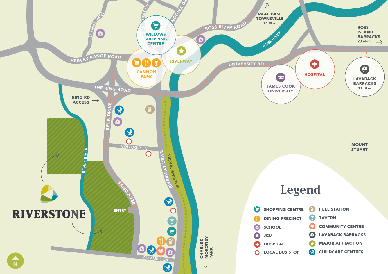 Riverstone Estate - Rasmusse Location Map