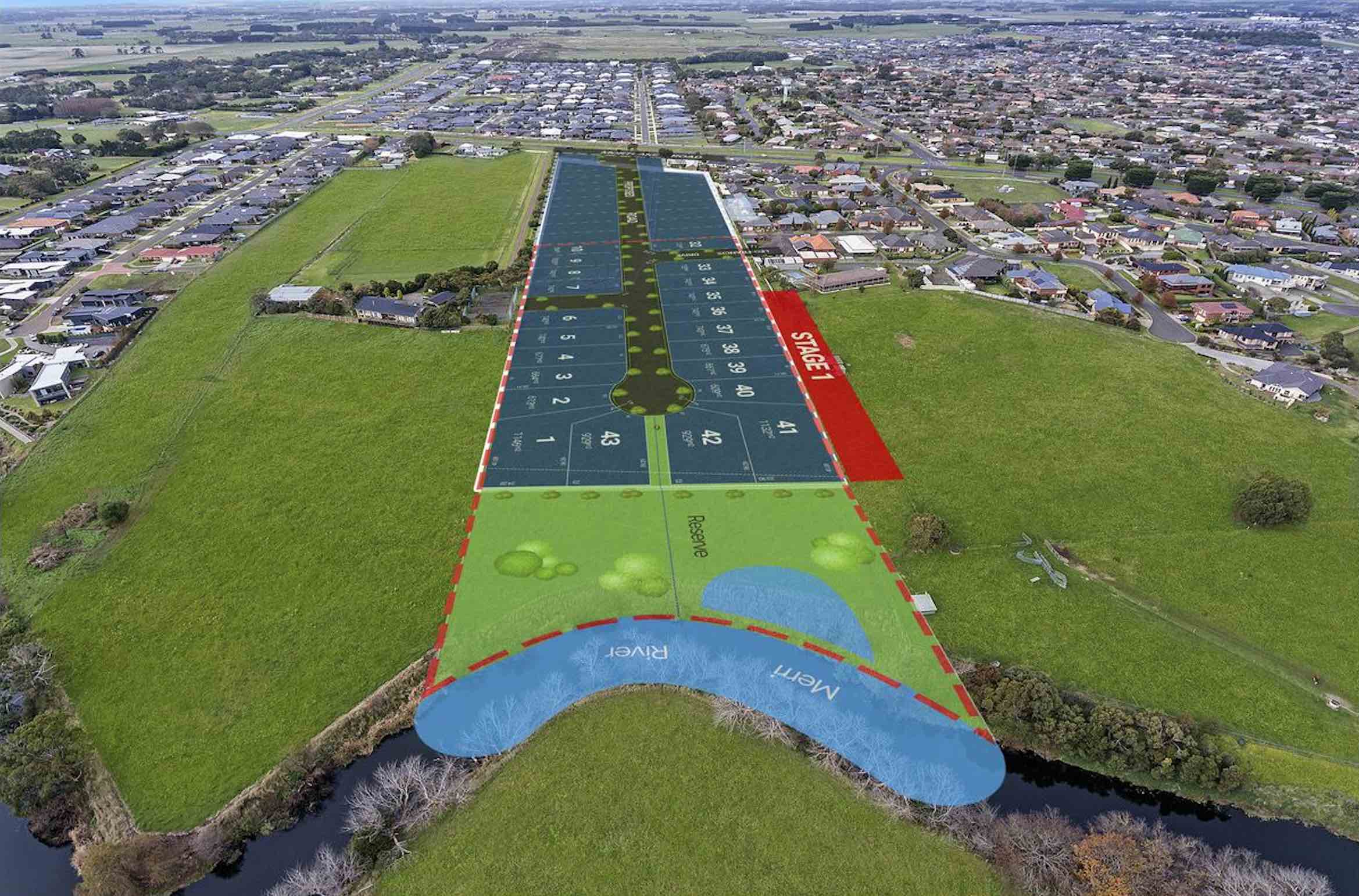 Riviera Estate - Warrnambool Aerial 2