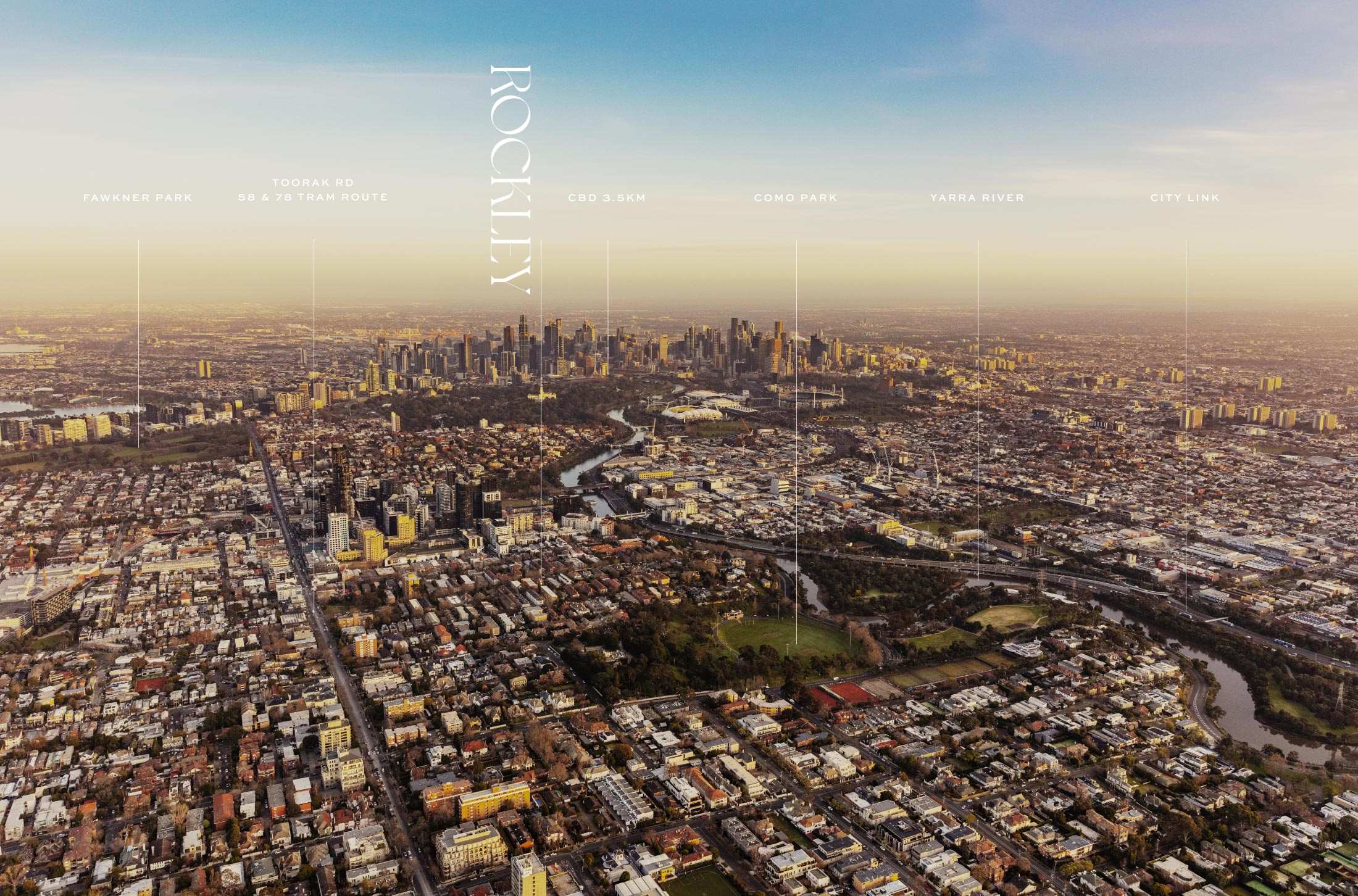 Rockley Townhomes - South Yarra Aerial