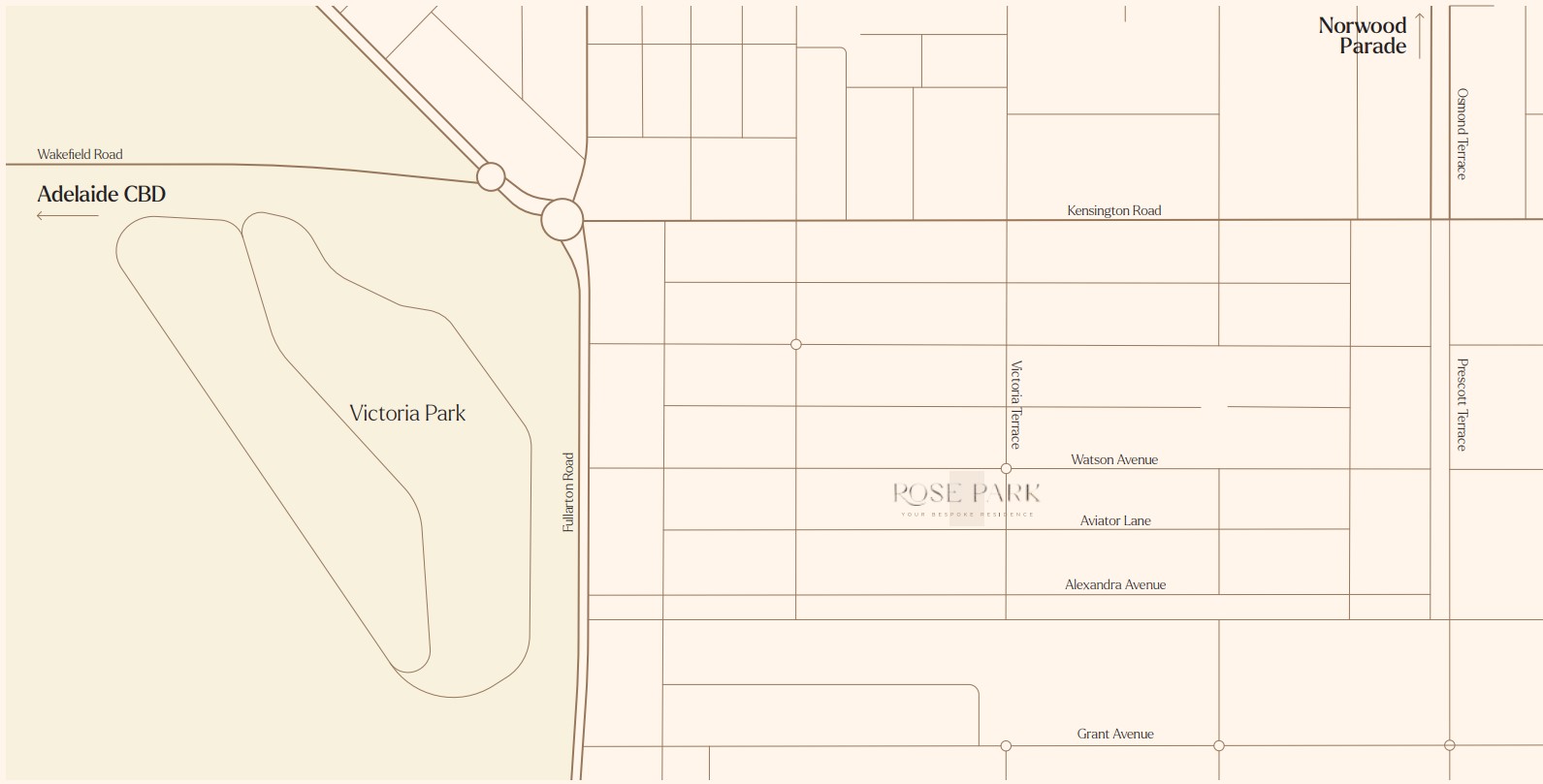 Rose Park Residence - Rose Location Map