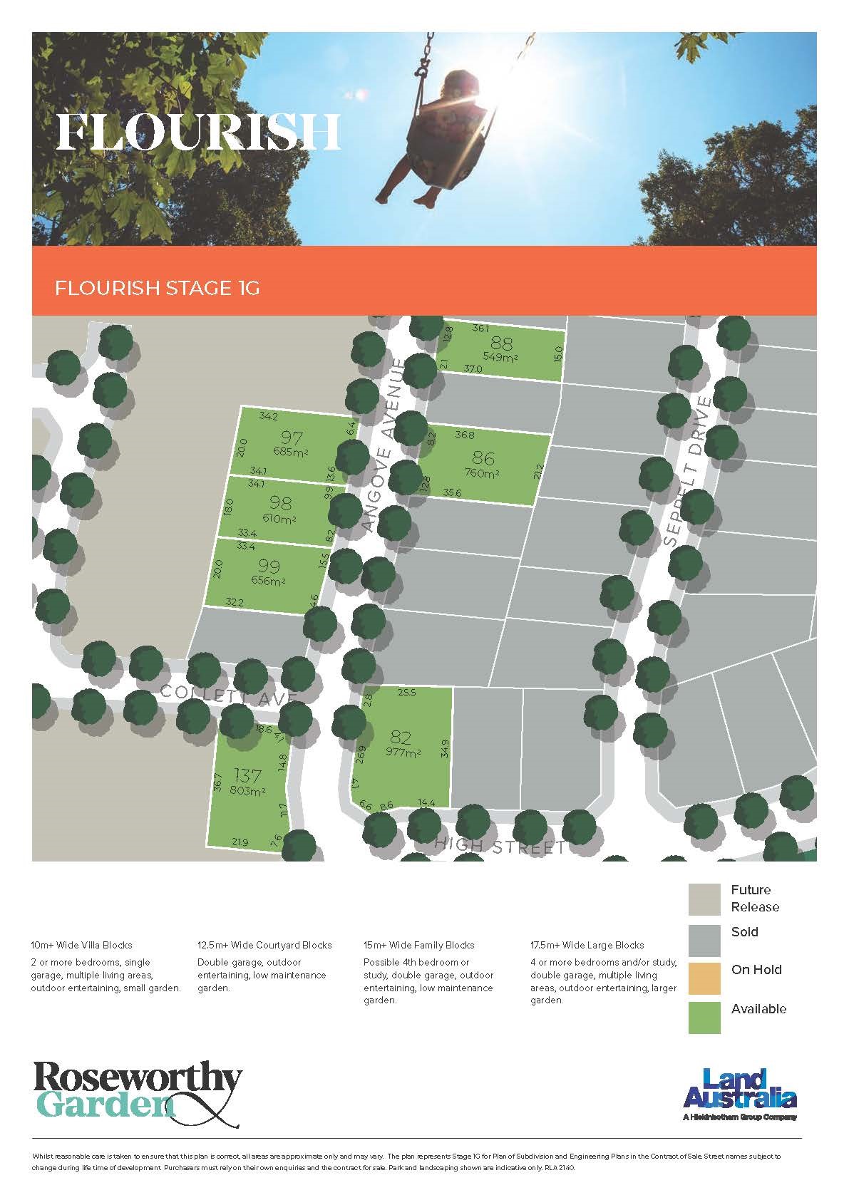 Roseworthy Garden Estate - Roseworthy Release Map