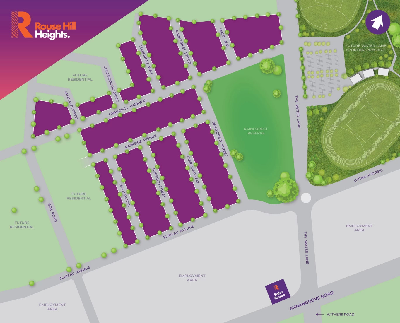 Rouse Hill Heights Estate - Rouse Hi Masterplan