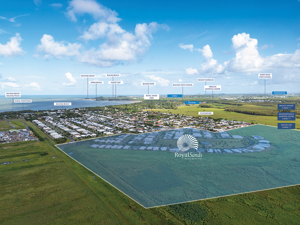 Royal Sands Mackay Estate - Bucasia Aerial