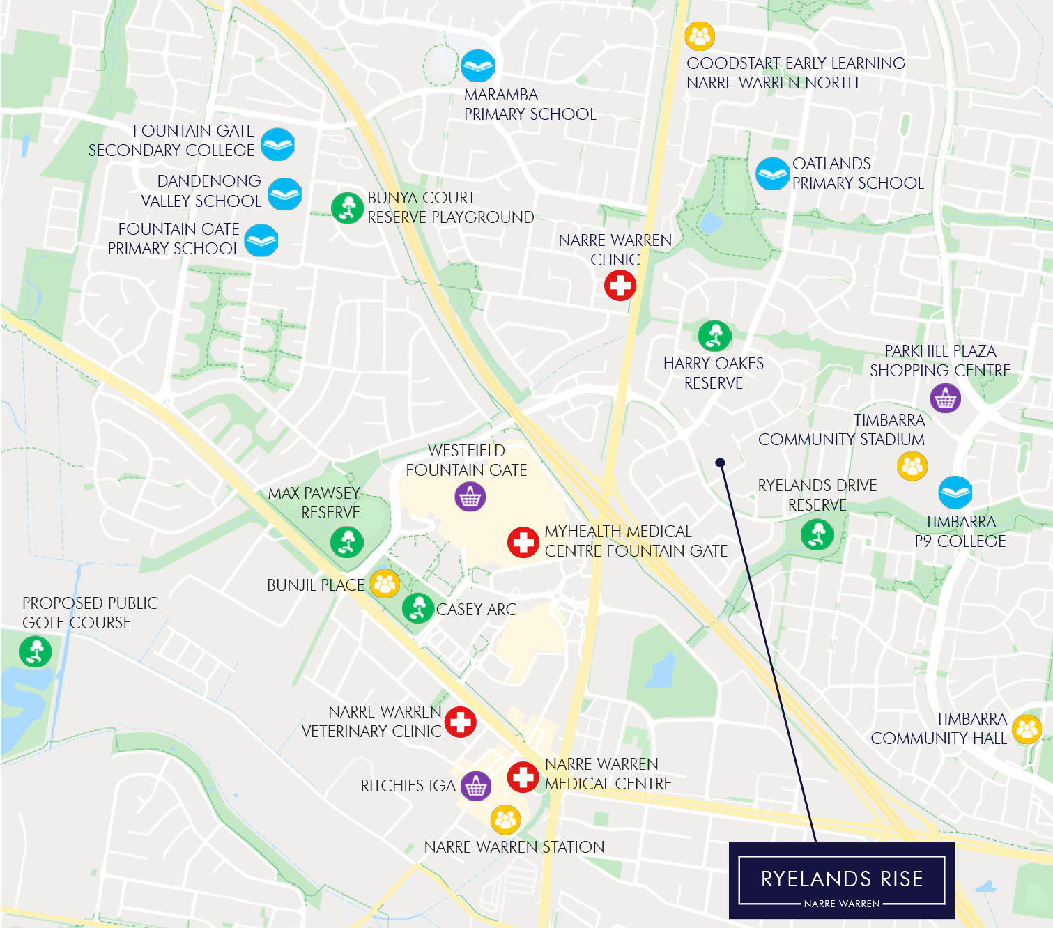 Ryelands Rise Estate - Narre Warren Location