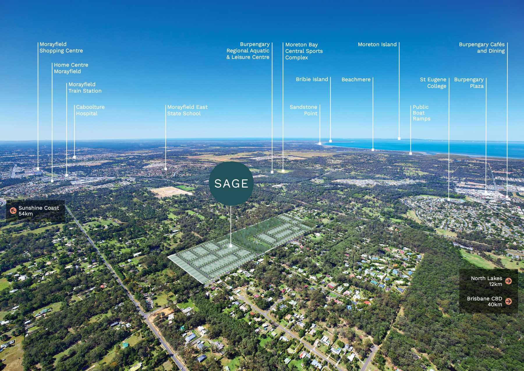 Sage Estate - Burpengary Location Map