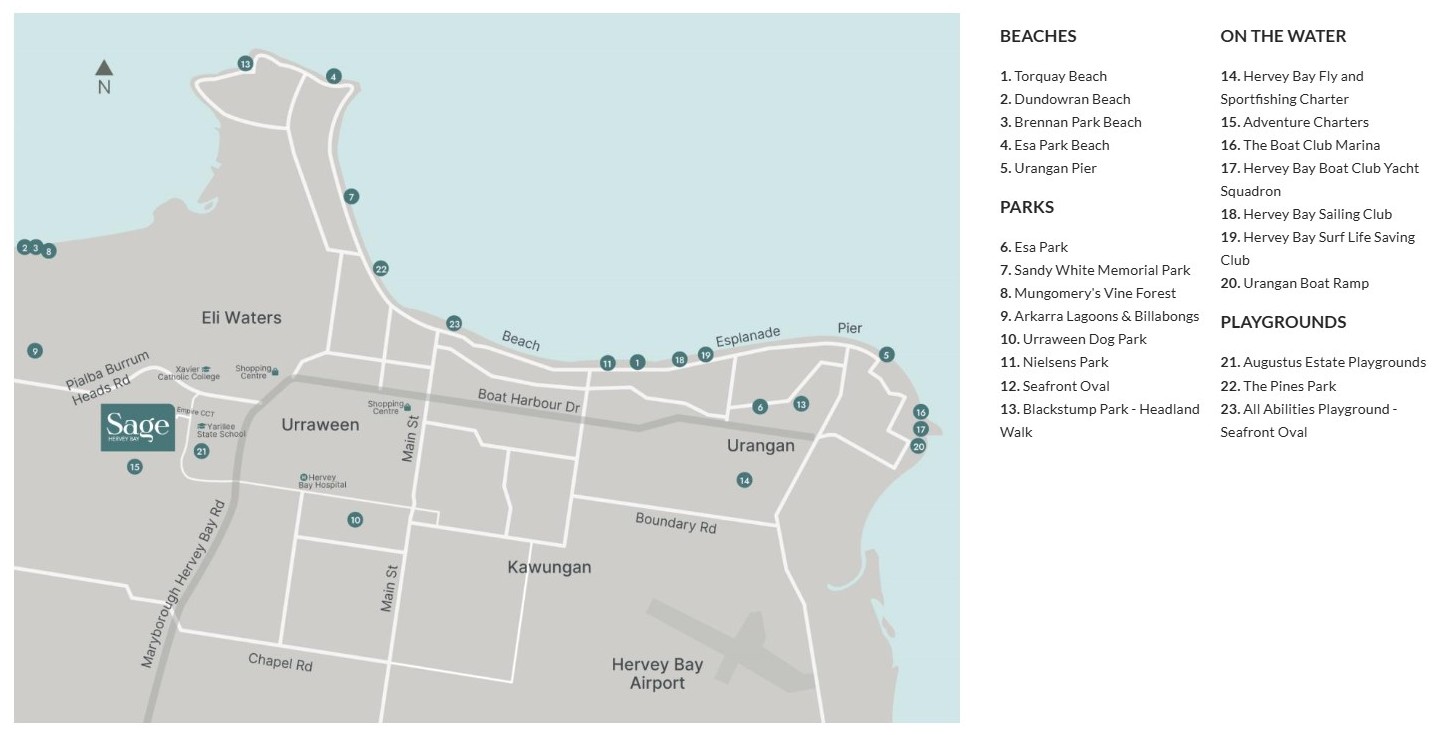 Sage Hervey Bay - Dundowr Location Map