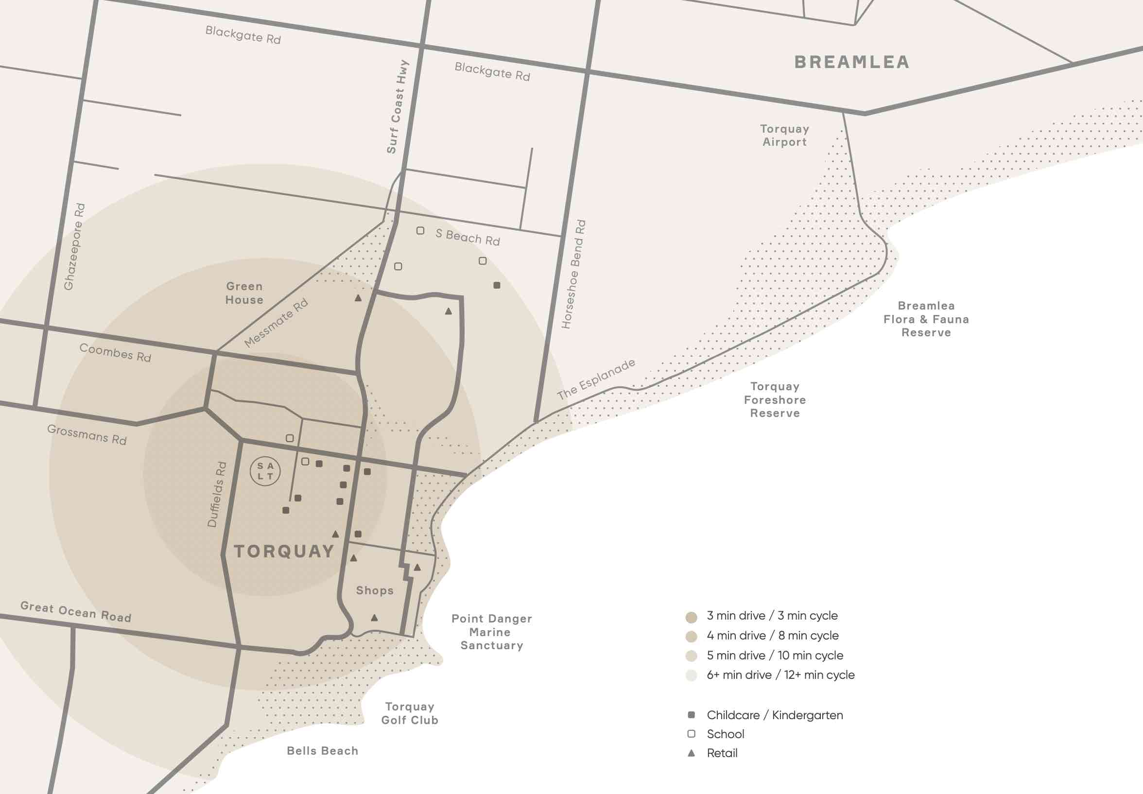 Salt Estate - Torquay Location map