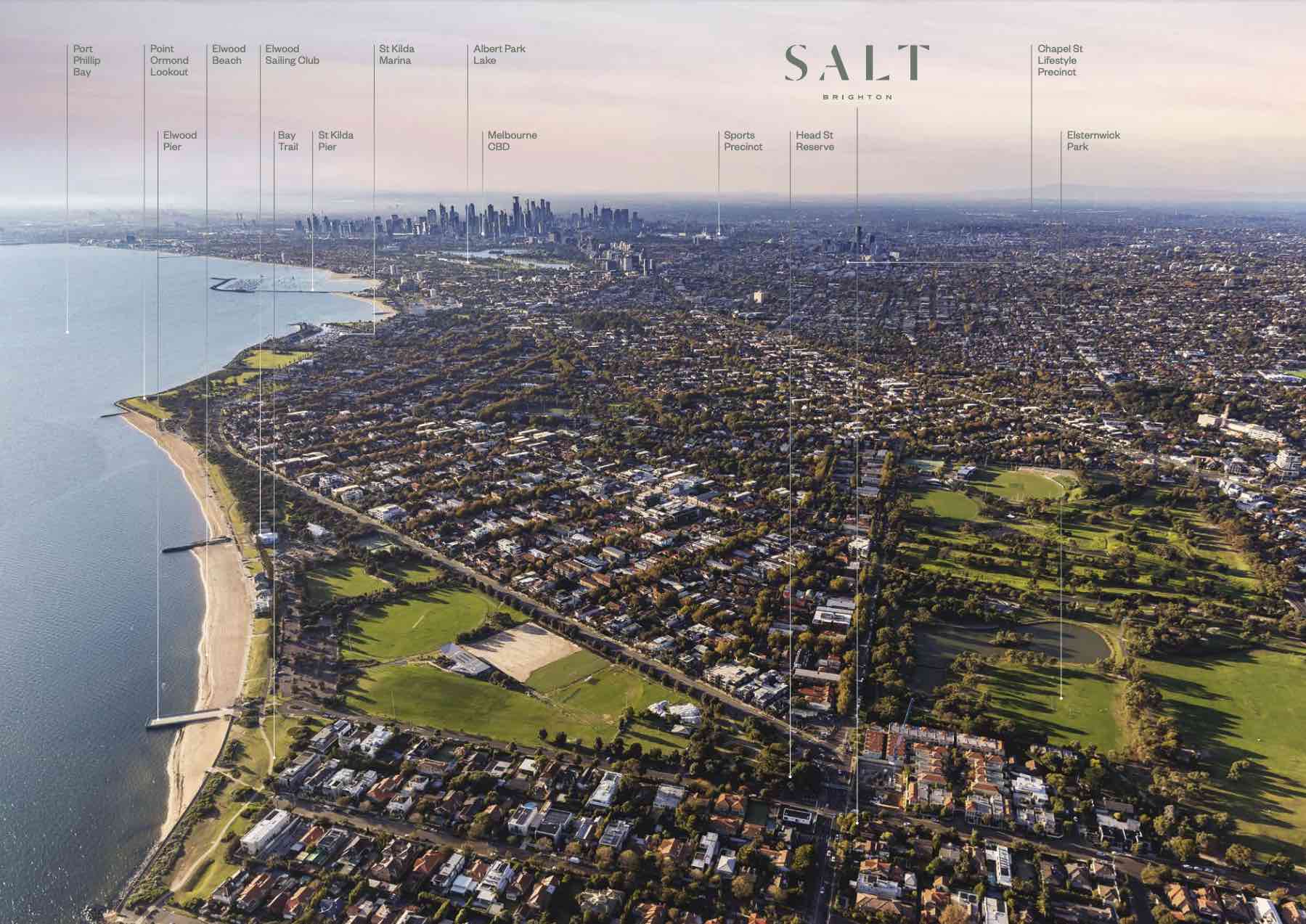 Salt Townhouses - Brighton Aerial