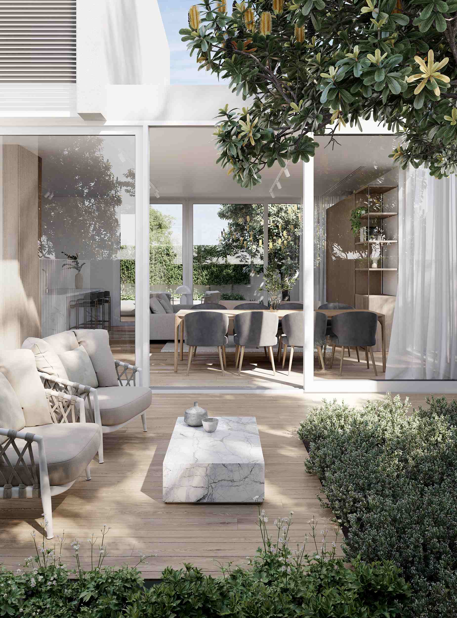 Salt Townhouses - Brighton Backyard