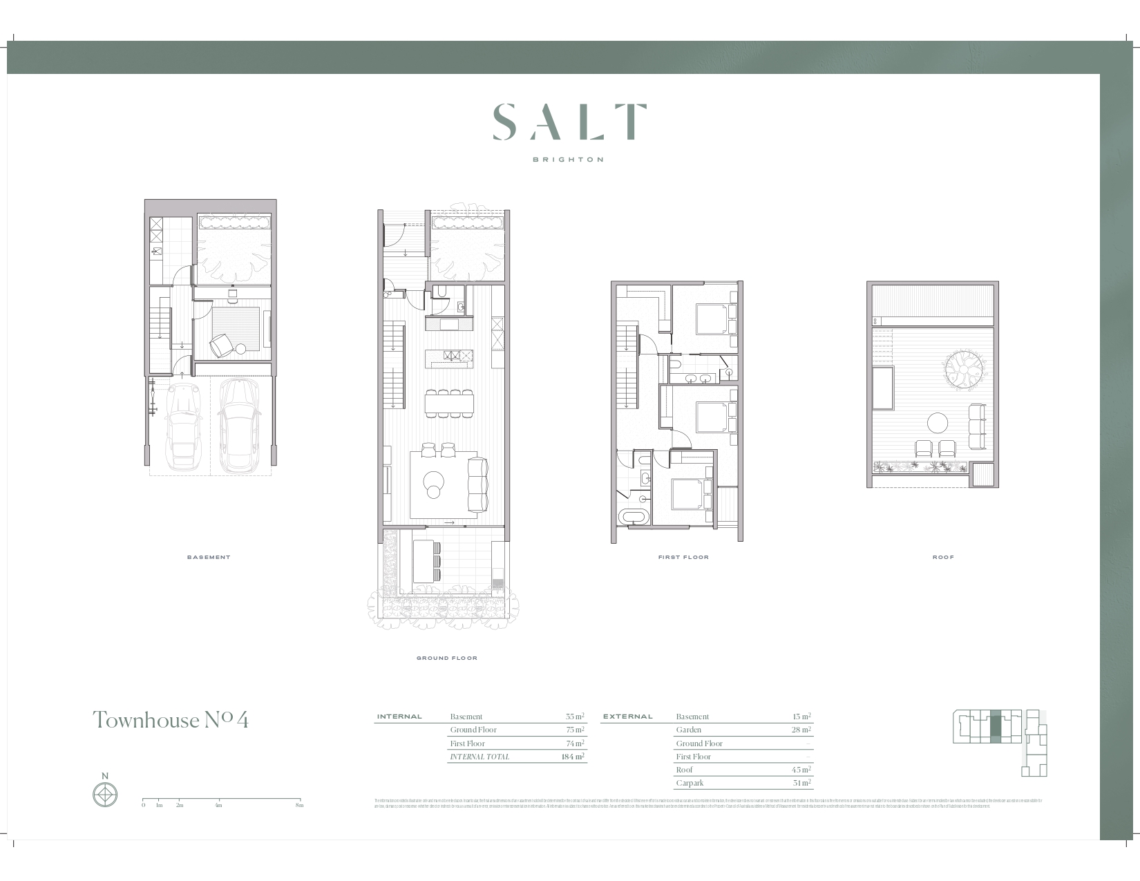 Salt Townhouses - Brighton Floorplan