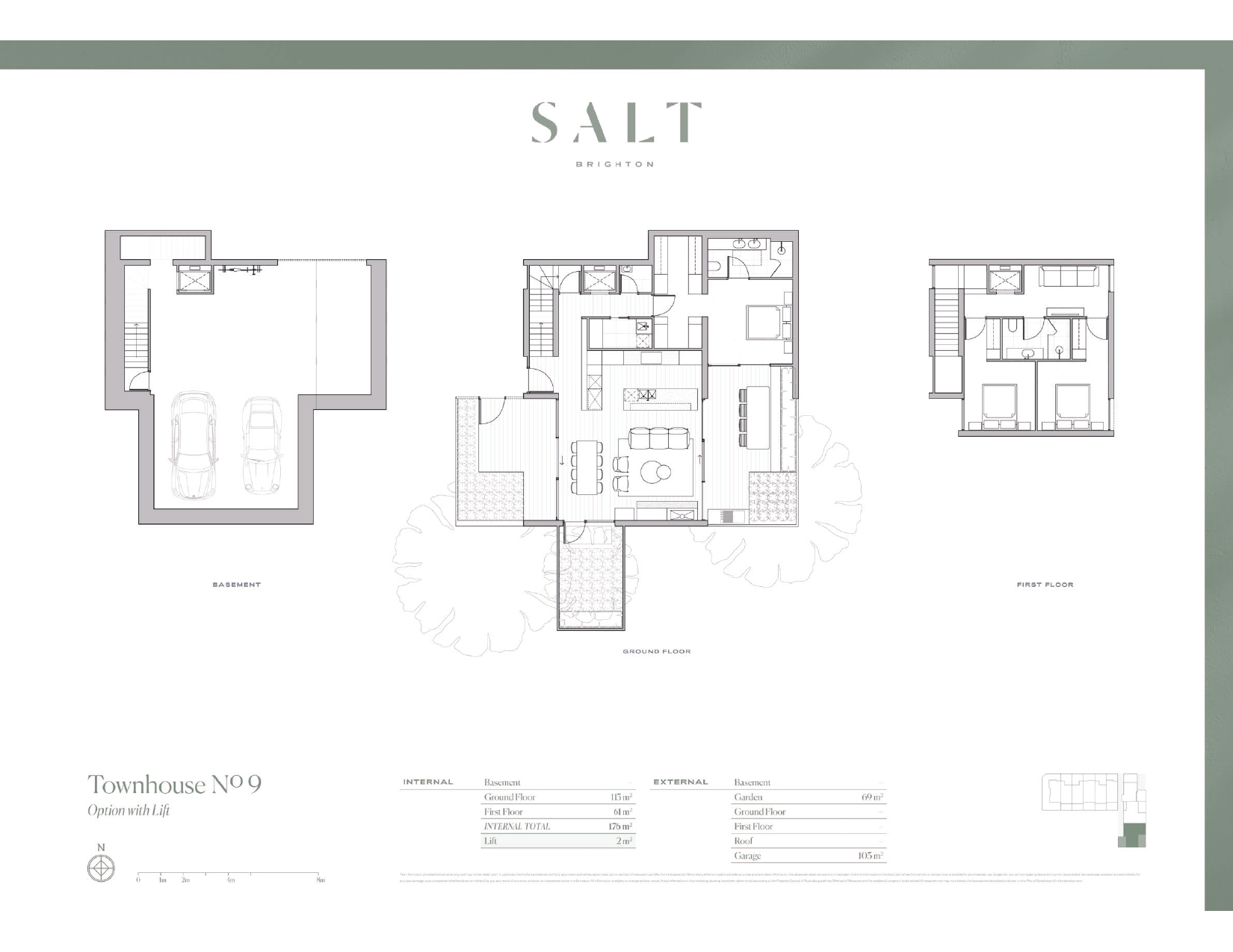 Salt Townhouses - Brighton Floorplan