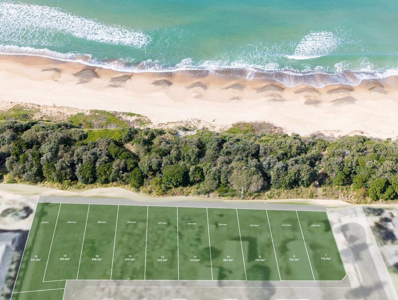 Saltwater Shores Estate - Diamond Beach Aerial
