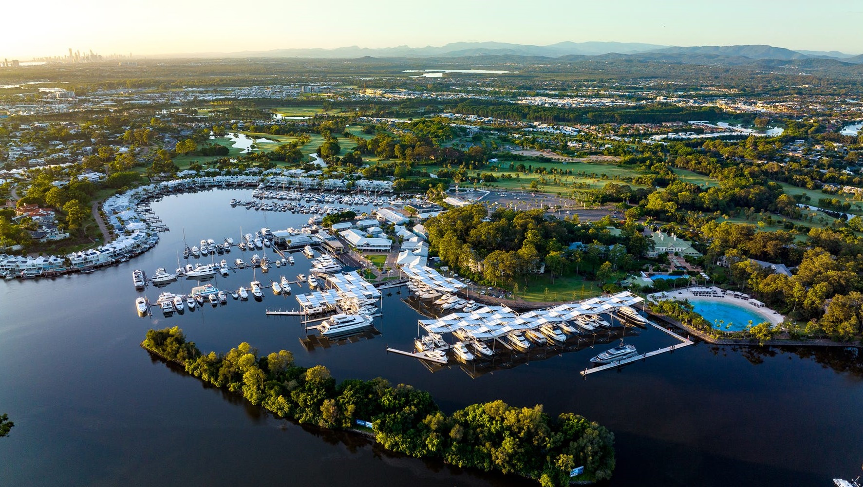 Sanctuary Cove Resort - Hope Island Aerial