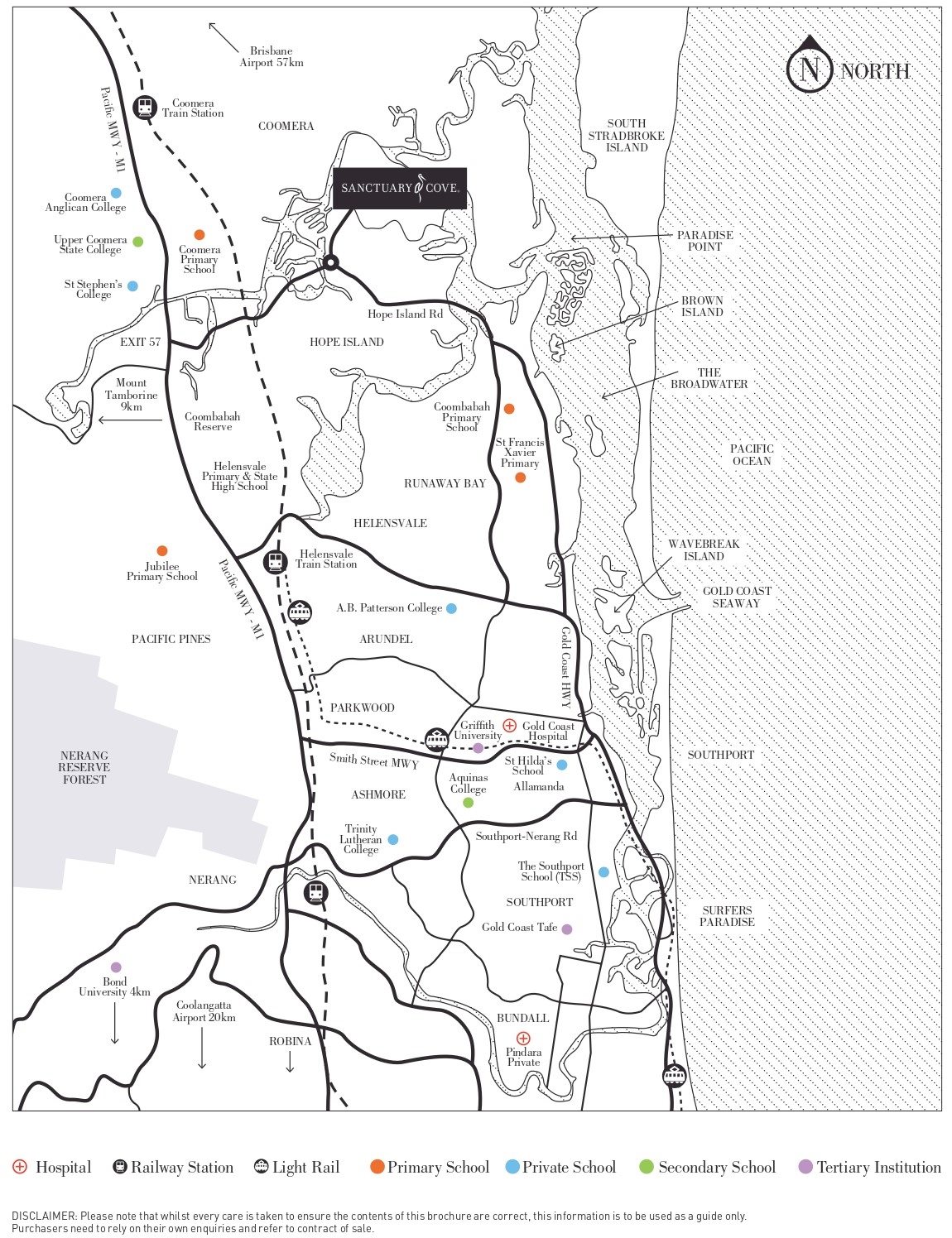 Sanctuary Cove Resort - Hope Island Location Map