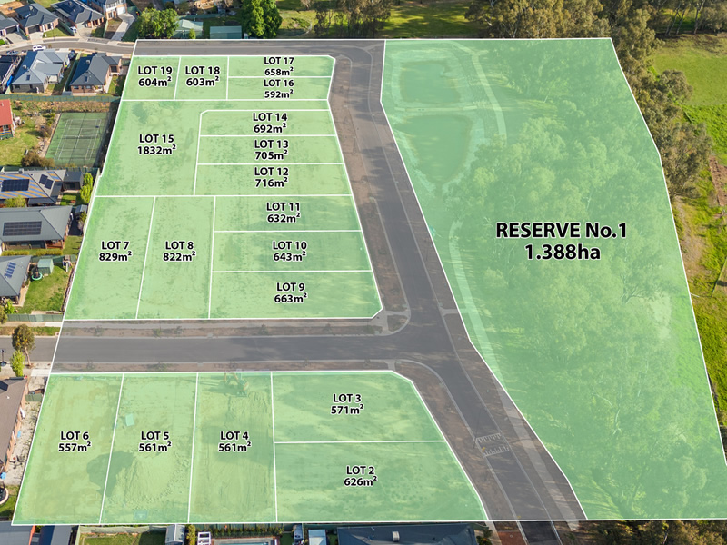 Sanctuary Gardens Estate - Maiden Gully Aerial