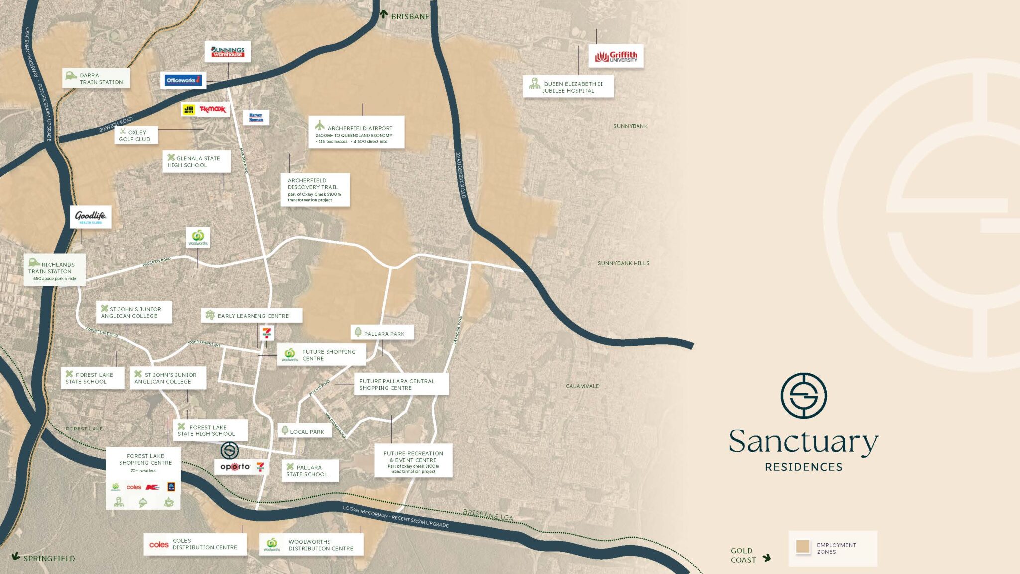 Sanctuary Residences - Heathwood Location Map