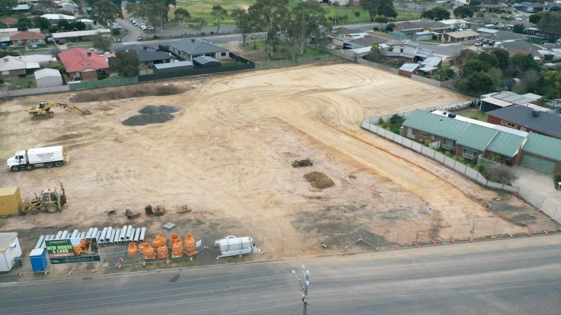 Sandalwood Estate - Kangaroo Flat Aerial
