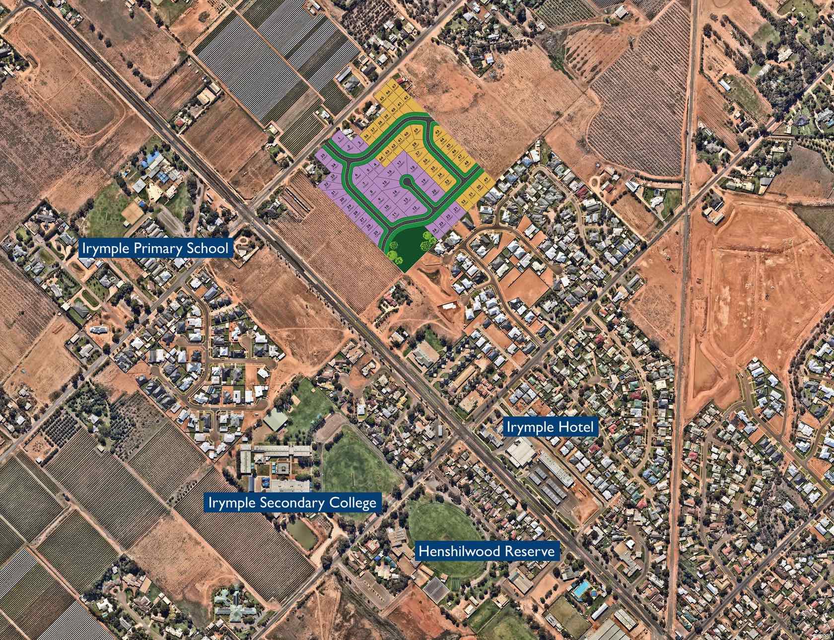 Sandilong Ridge Estate - Irymple Aerial