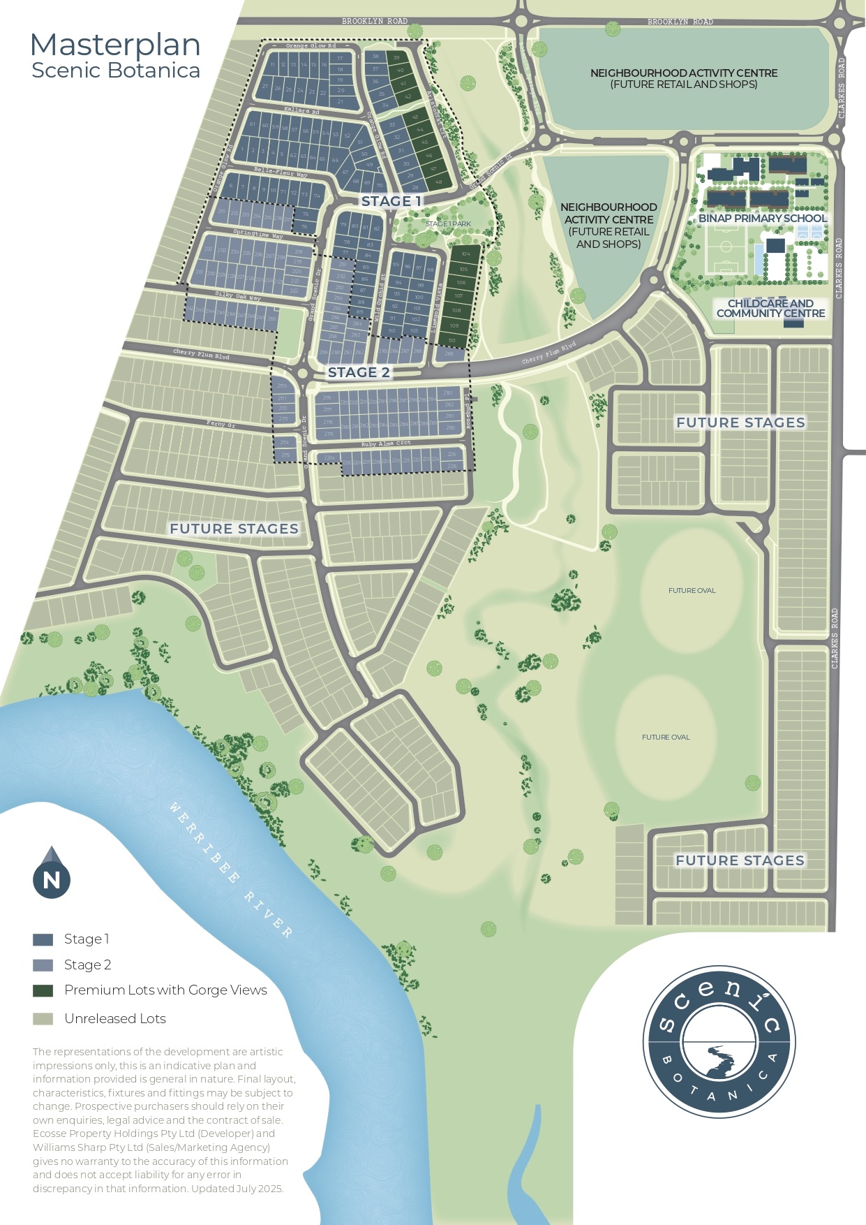 Scenic Botanica Estate - Brookfield Masterplan