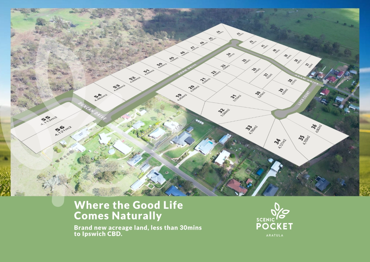 Scenic Pocket Estate - Aratu Aerial