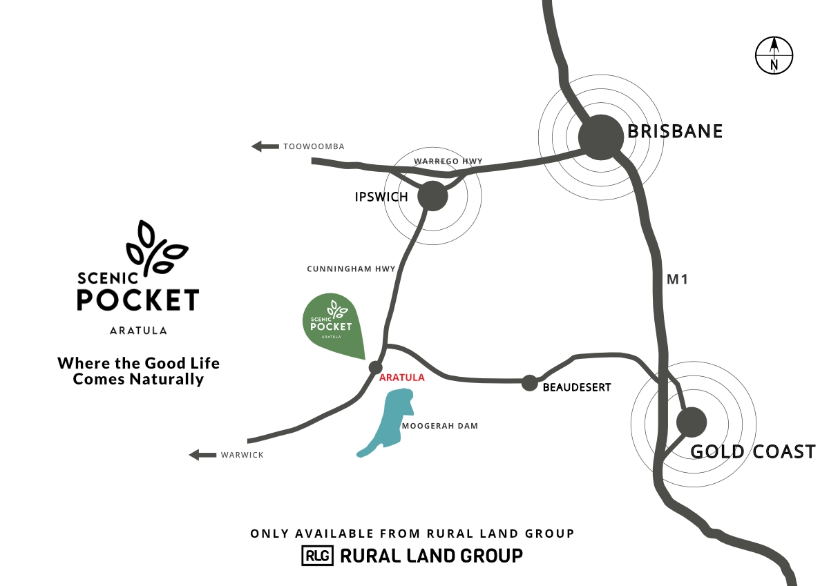 Scenic Pocket Estate - Aratul Location Map