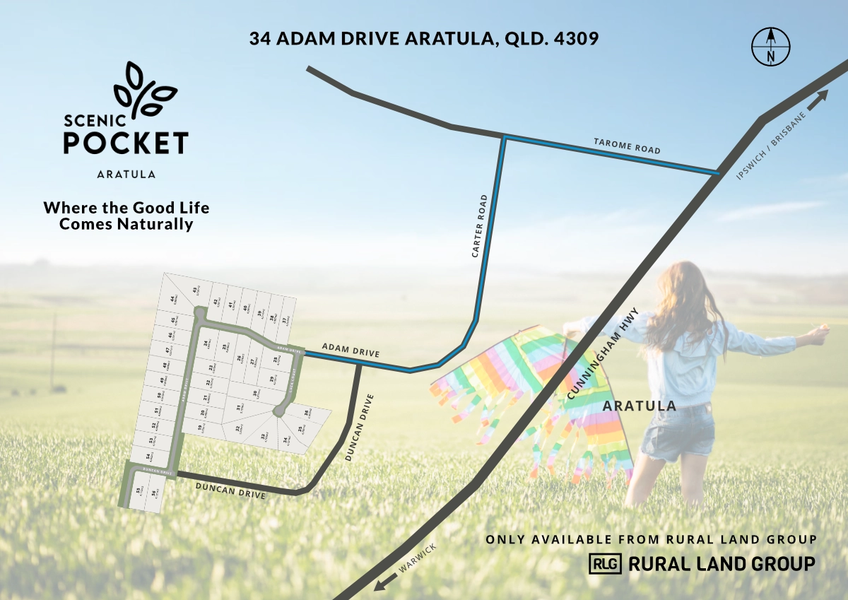 Scenic Pocket Estate - Aratul Location Map