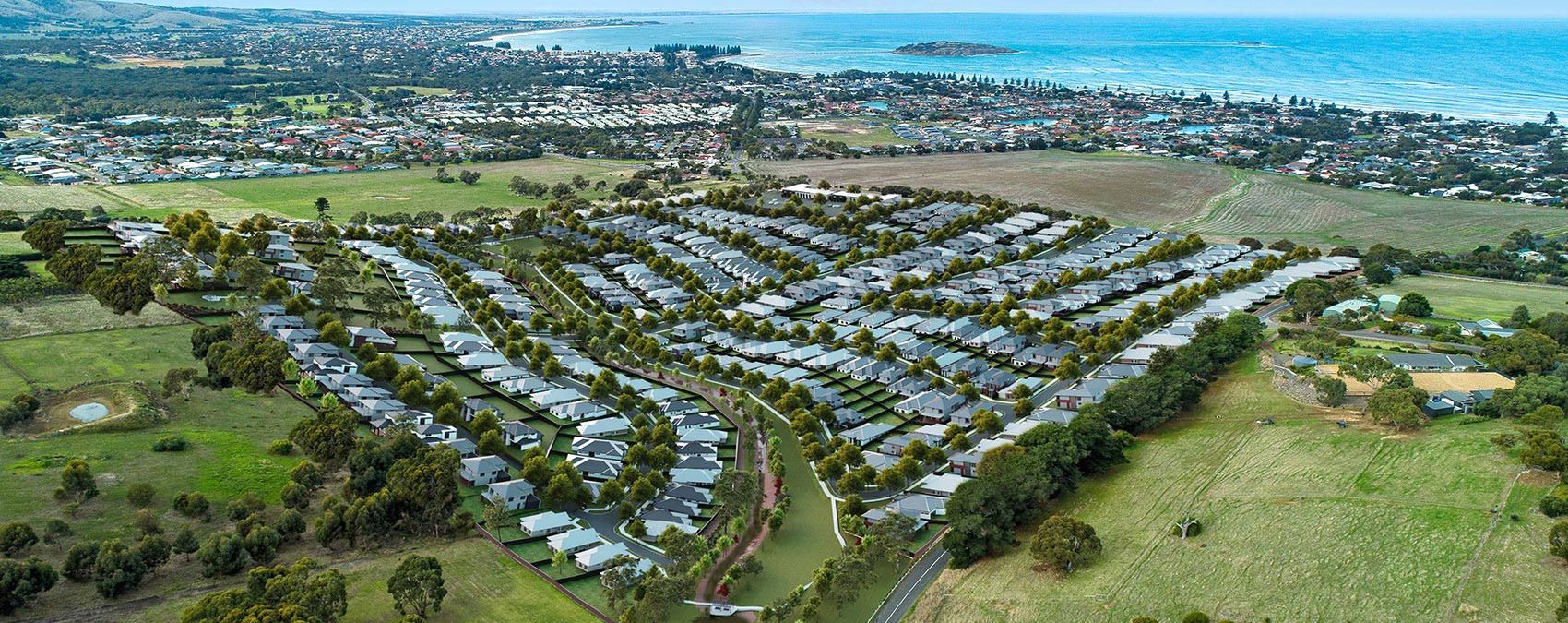 Seascape Estate - Waitpinga Aerial
