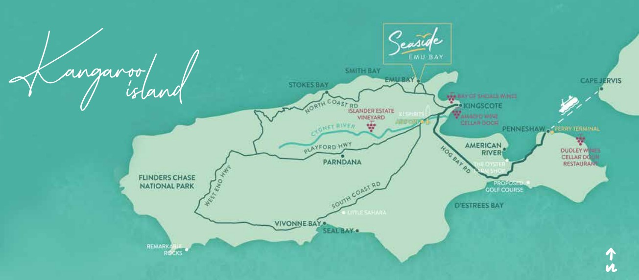 Seaside Estate - Emu Bay Location