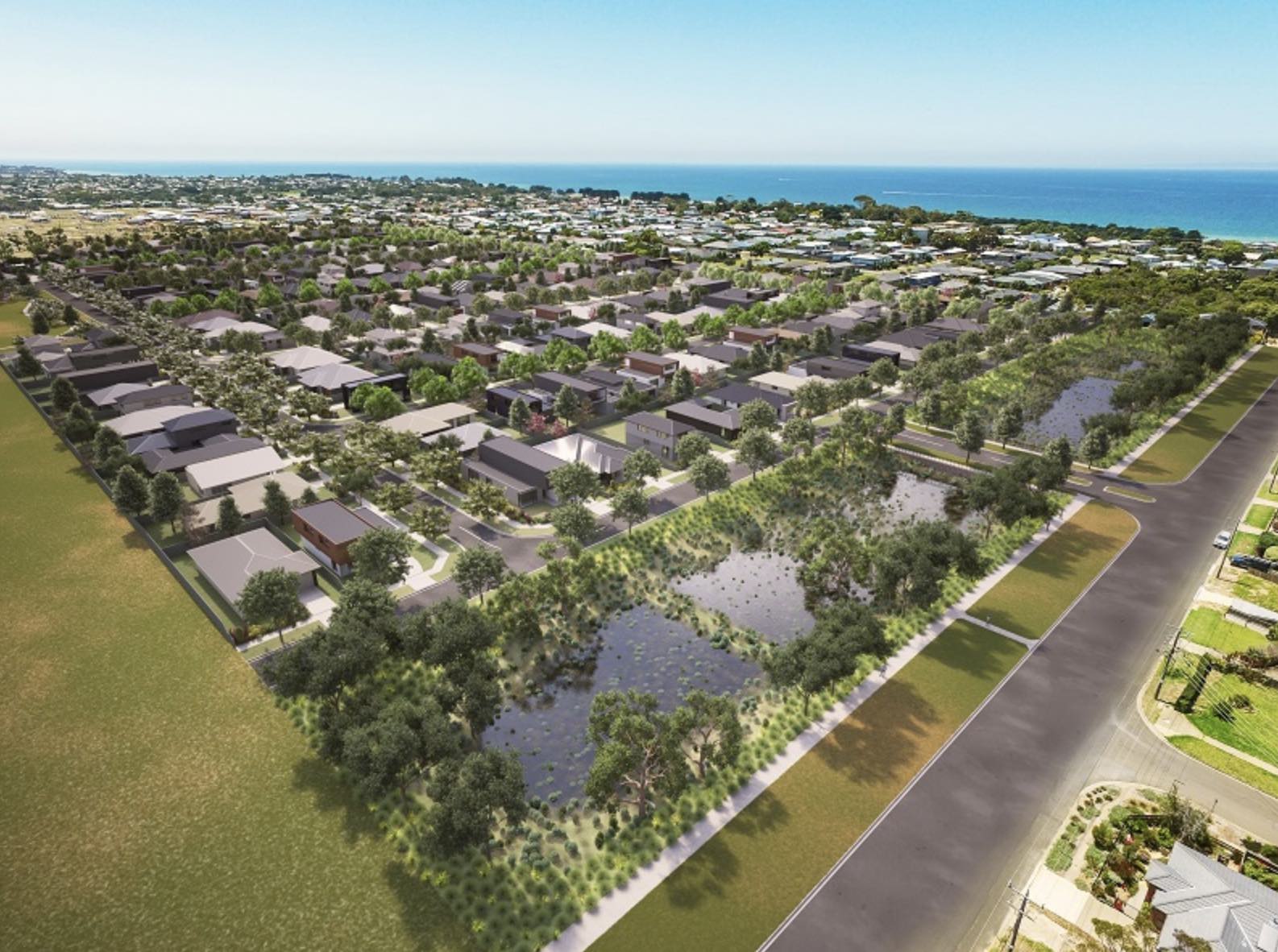 Seaside Estate - St Leonards aerial