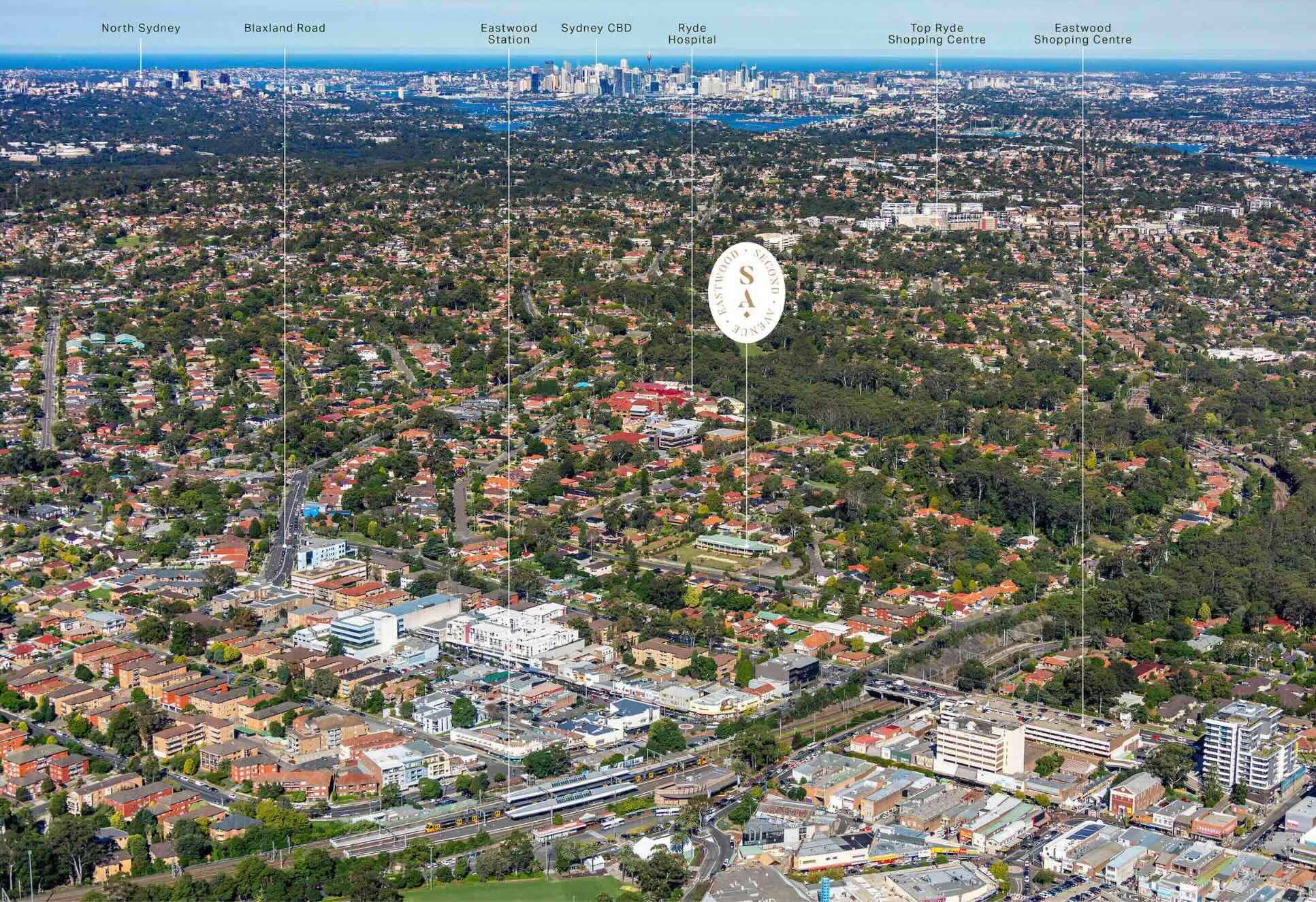 Second Avenue Estate - Eastwood Aerial