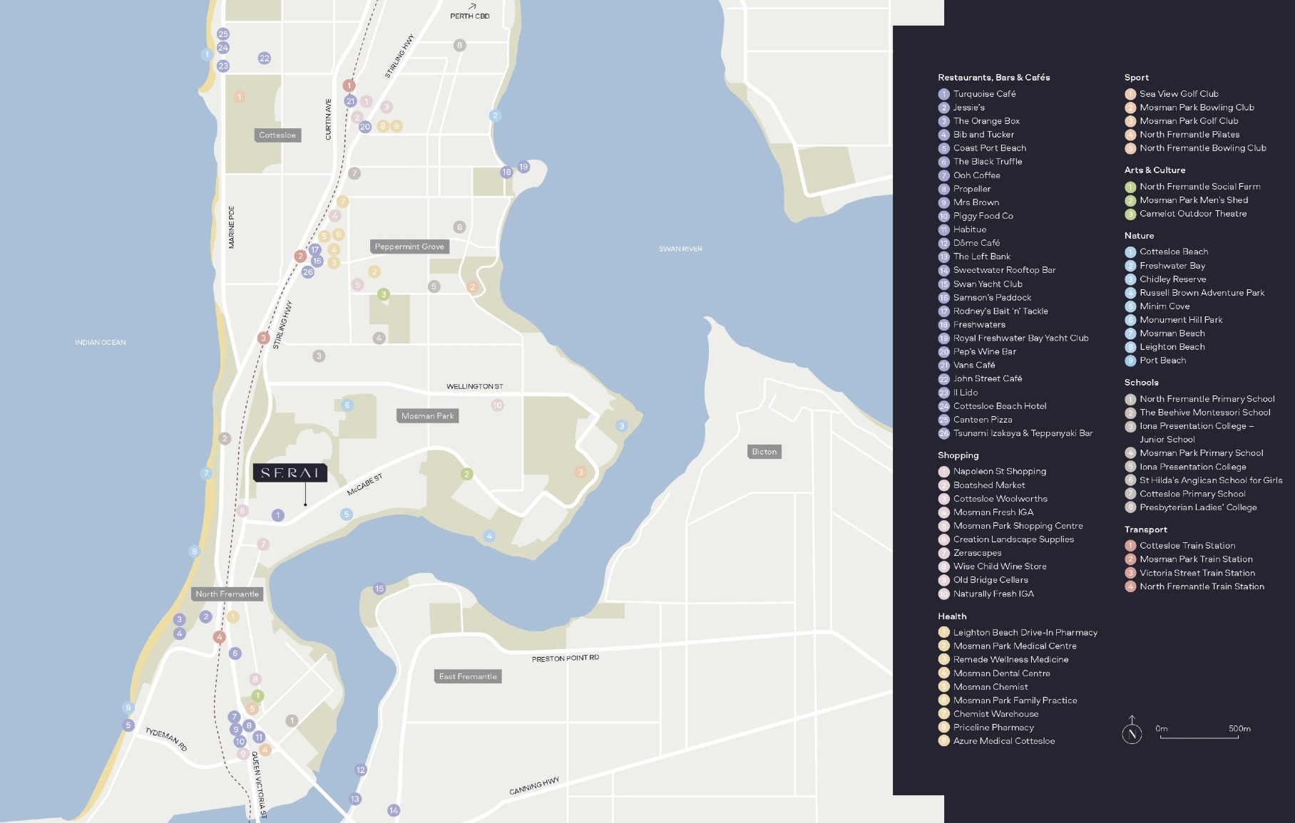 Serai - North Fremantle Location Map