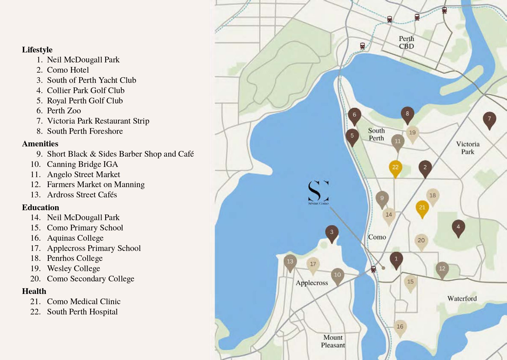 Sevens Como Townhomes - Como Location Map