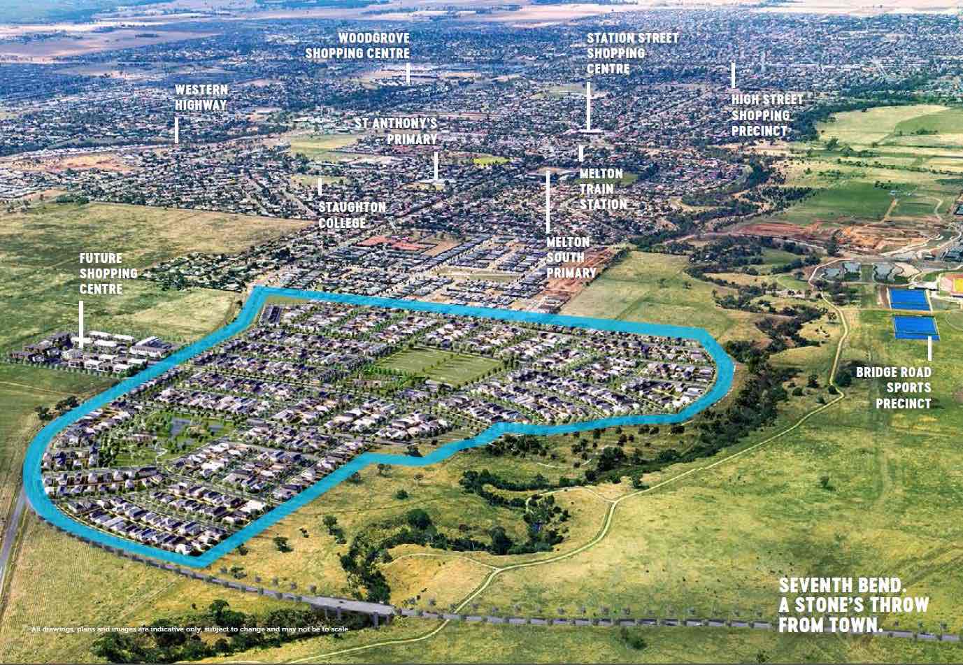 Seventh Bend Estate - Weir Views Aerial