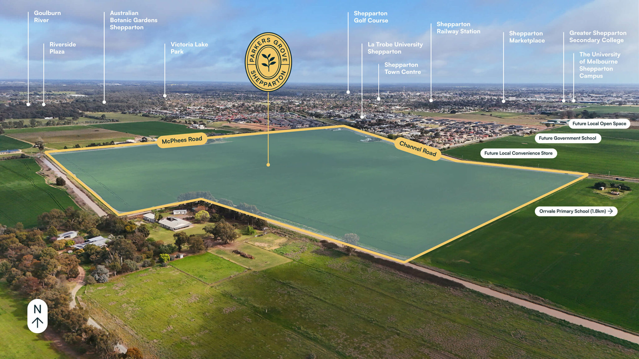 Parkers Grove - Shepparton Aerial