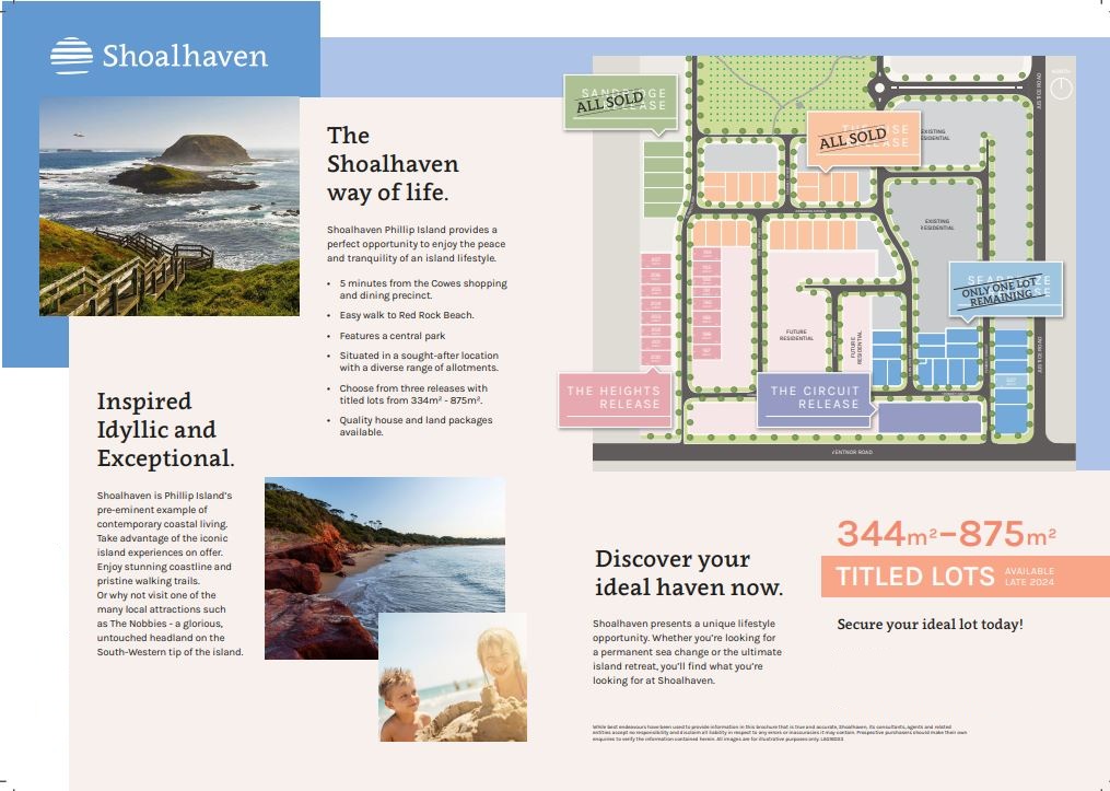 Shoalhaven Phillip Island Estate - Cowes Masterplan