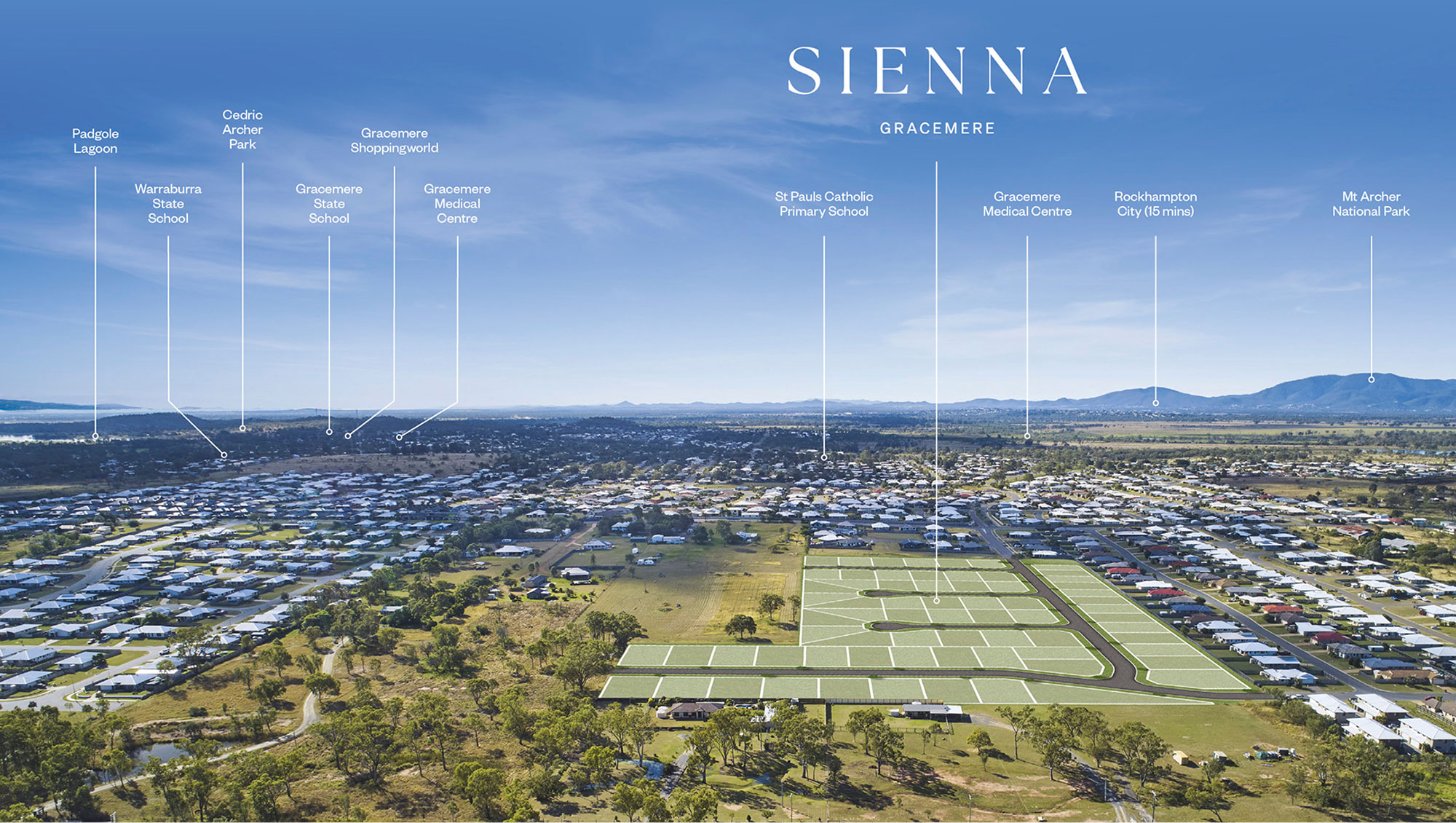 Sienna Estate - Gracemere Aerial