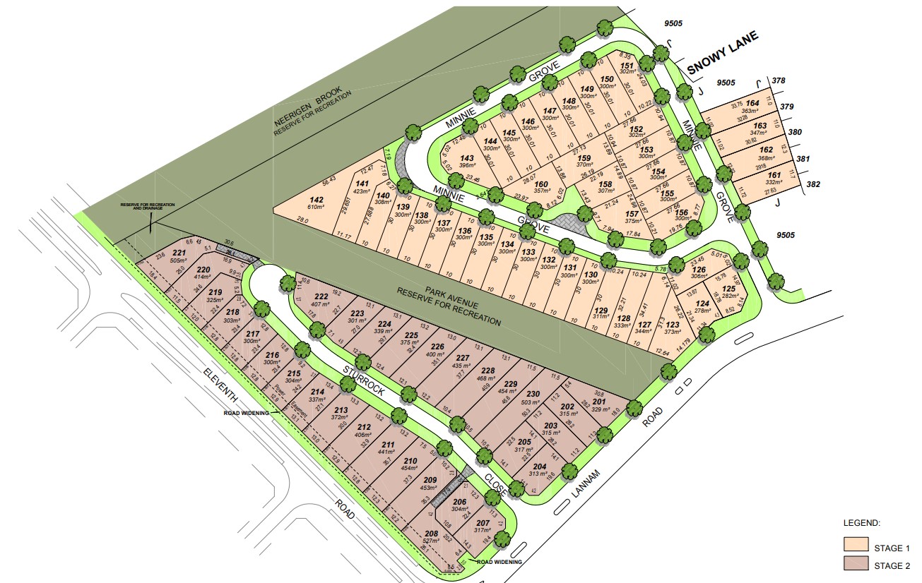 Sienna Springs Estate - Hilbert Release Map