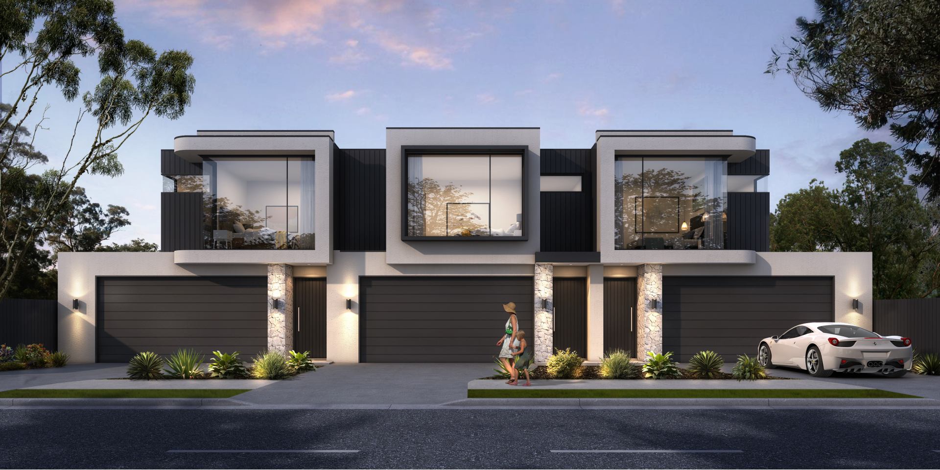 Sierra at Snowdon Townhomes - West Beach External 1 Façade