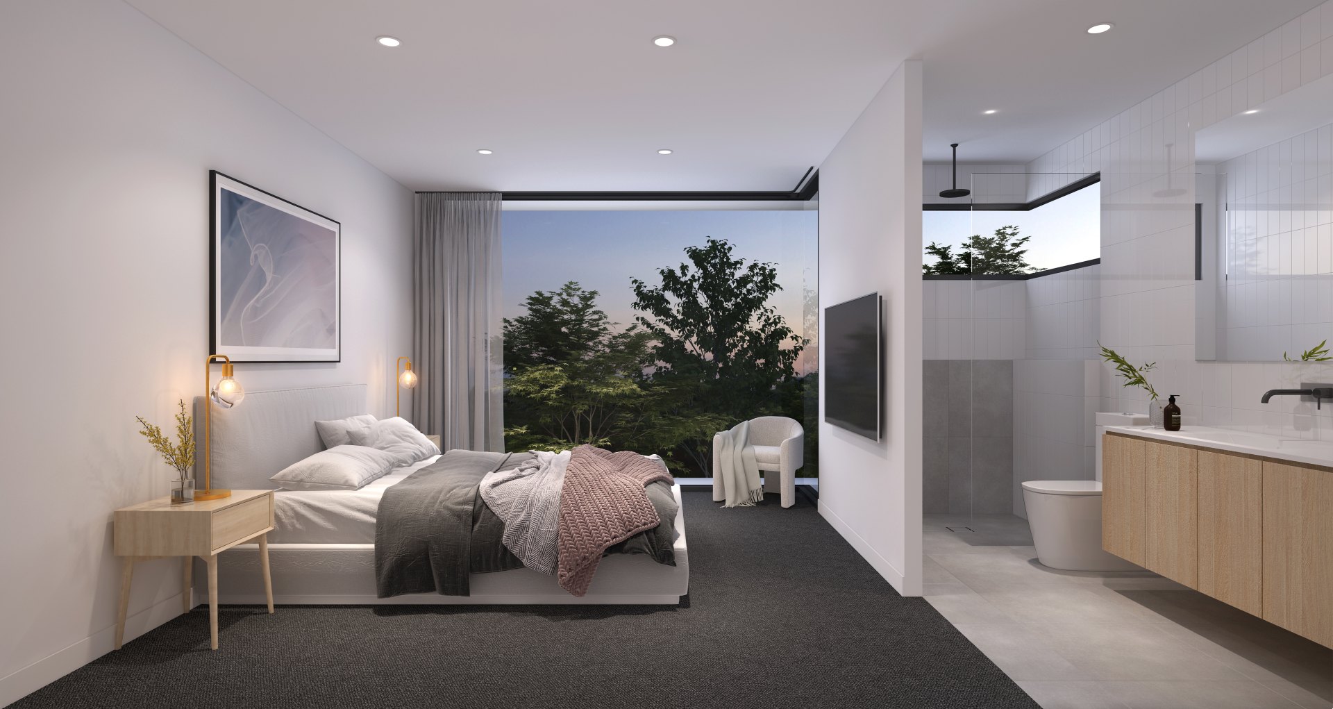 Sierra at Snowdon Townhomes - West Beach Livingroom 2 Bedroom