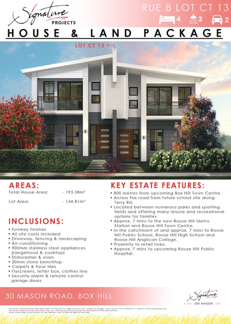 Signature on Mason Estate - Box Hill