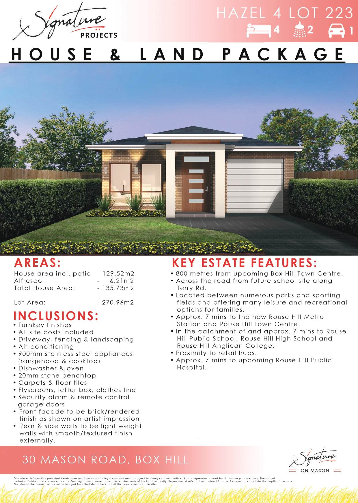Signature on Mason Estate - Box Hill