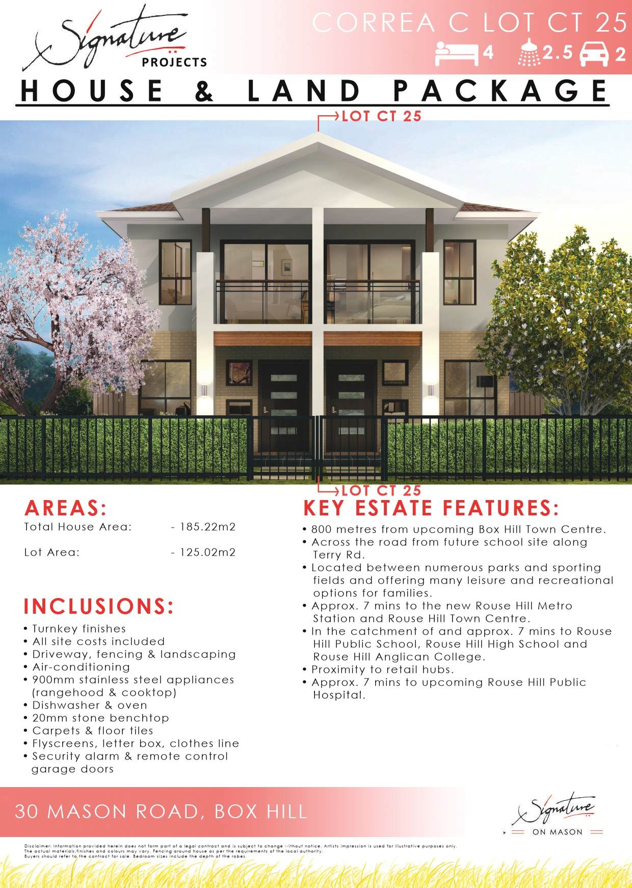 Signature on Mason Estate - Box Hill