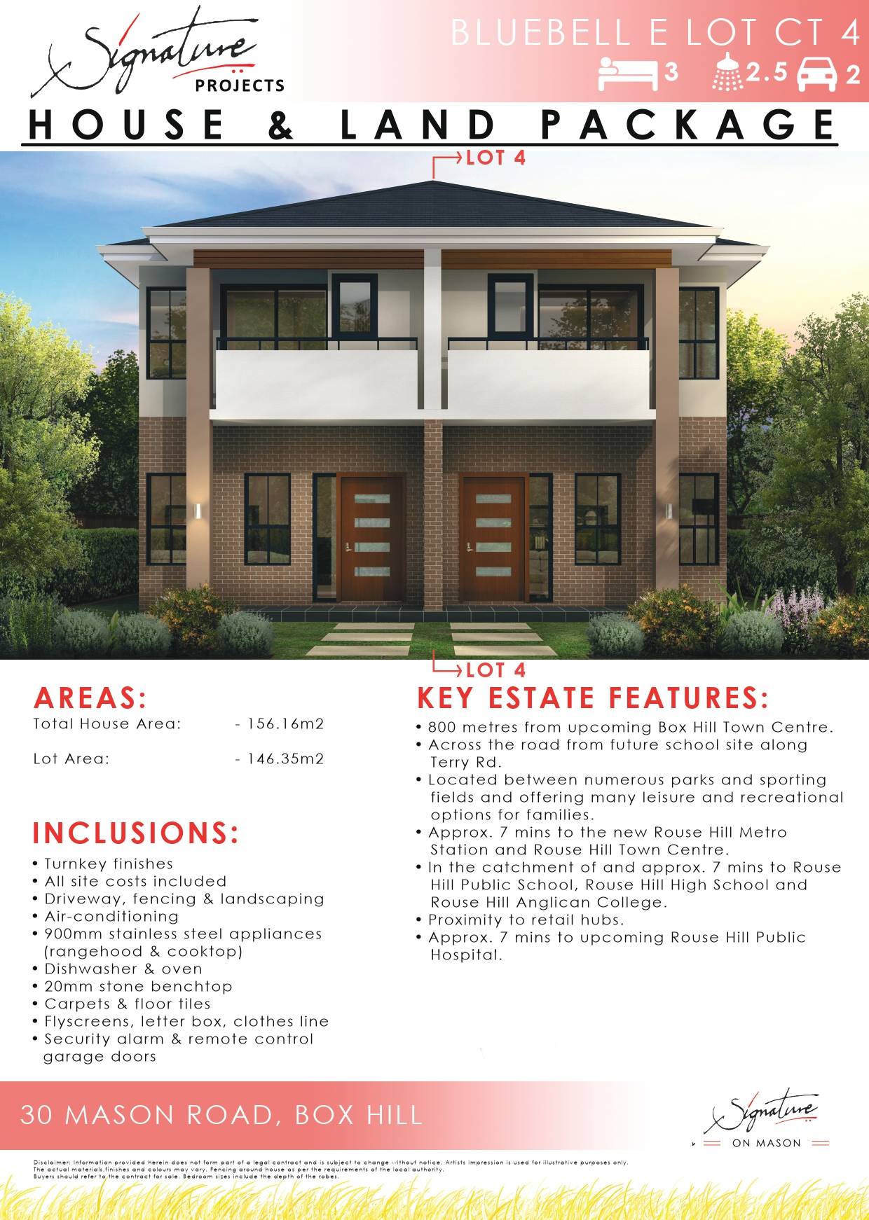 Signature on Mason Estate - Box Hill