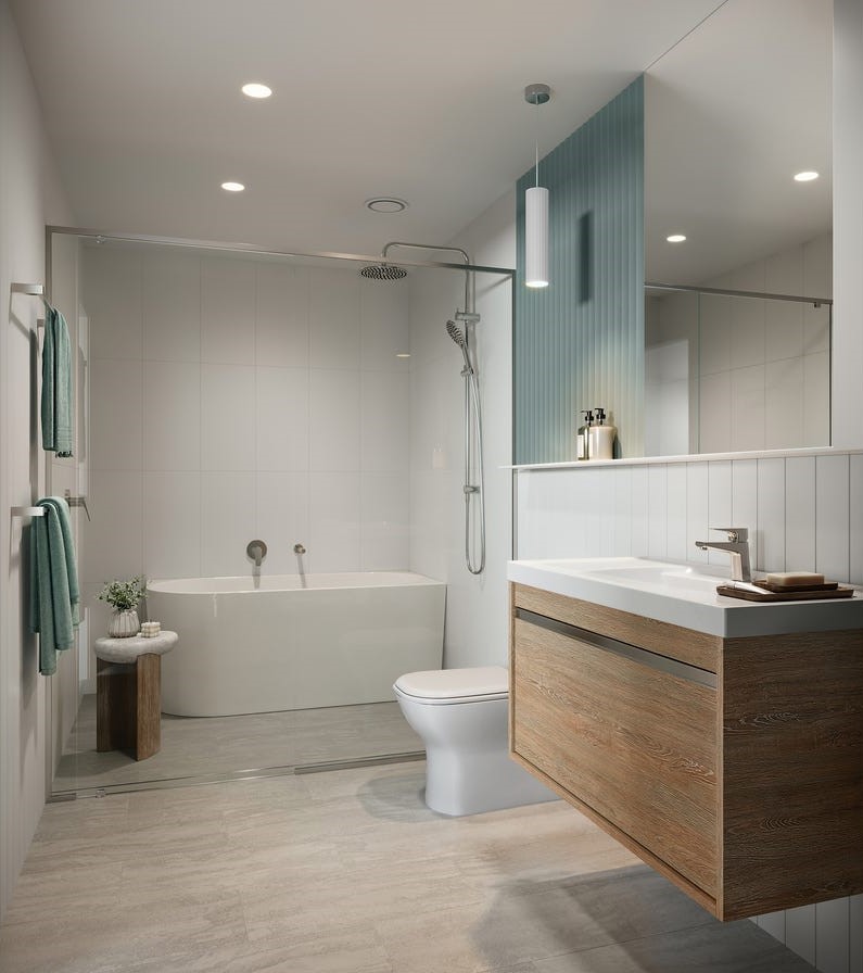 Sixth Avenue Townhomes - Aspendale Bathroom