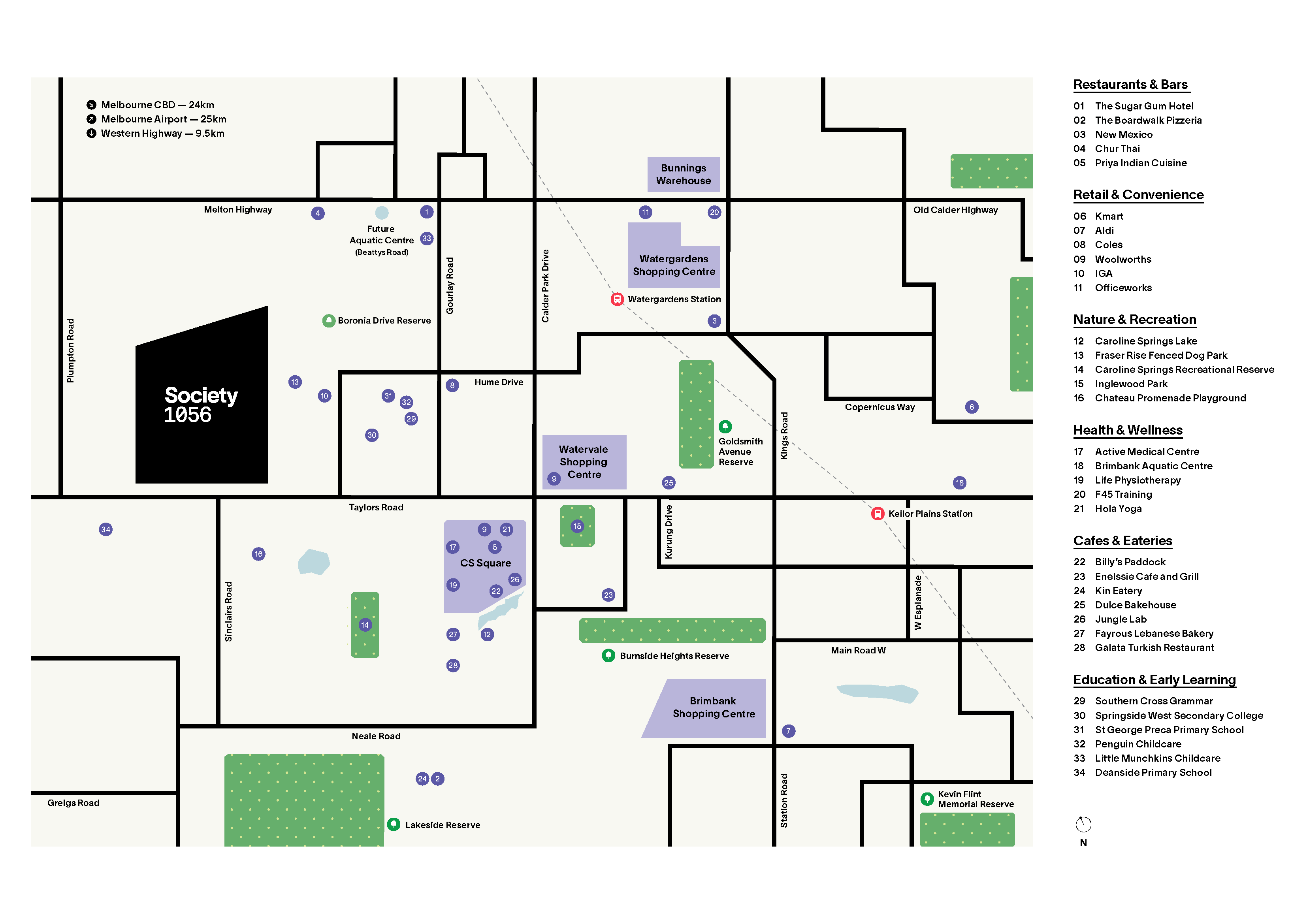 Society 1056 - Fraser Rise Location Map