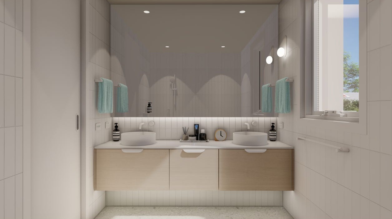Solis Townhomes - Rosebud Bathroom