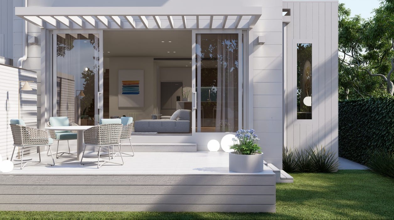 Solis Townhomes - Rosebud Backyard