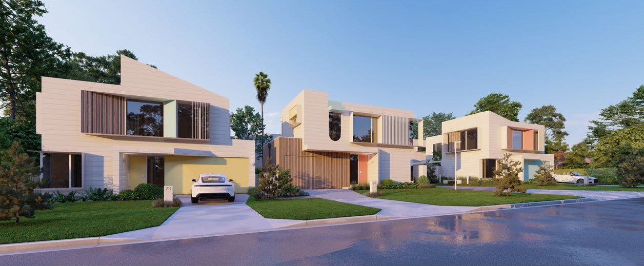 Solis Townhomes - Rosebud Render