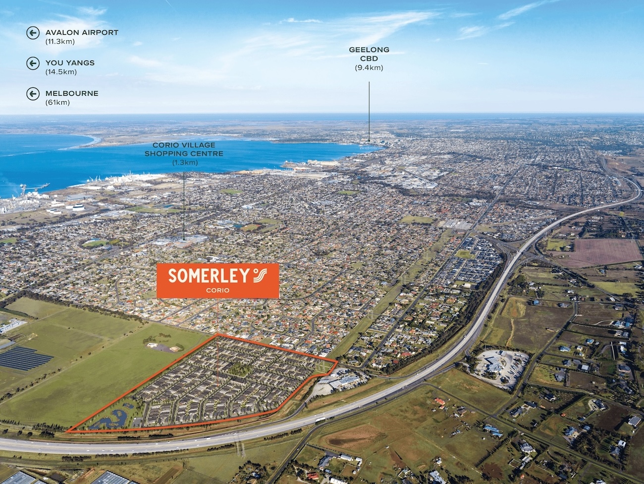Somerley Estate - Corio Aerial
