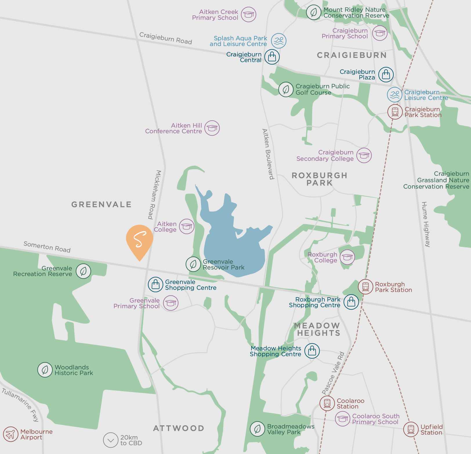 Somers Estate - Greenvale Location map